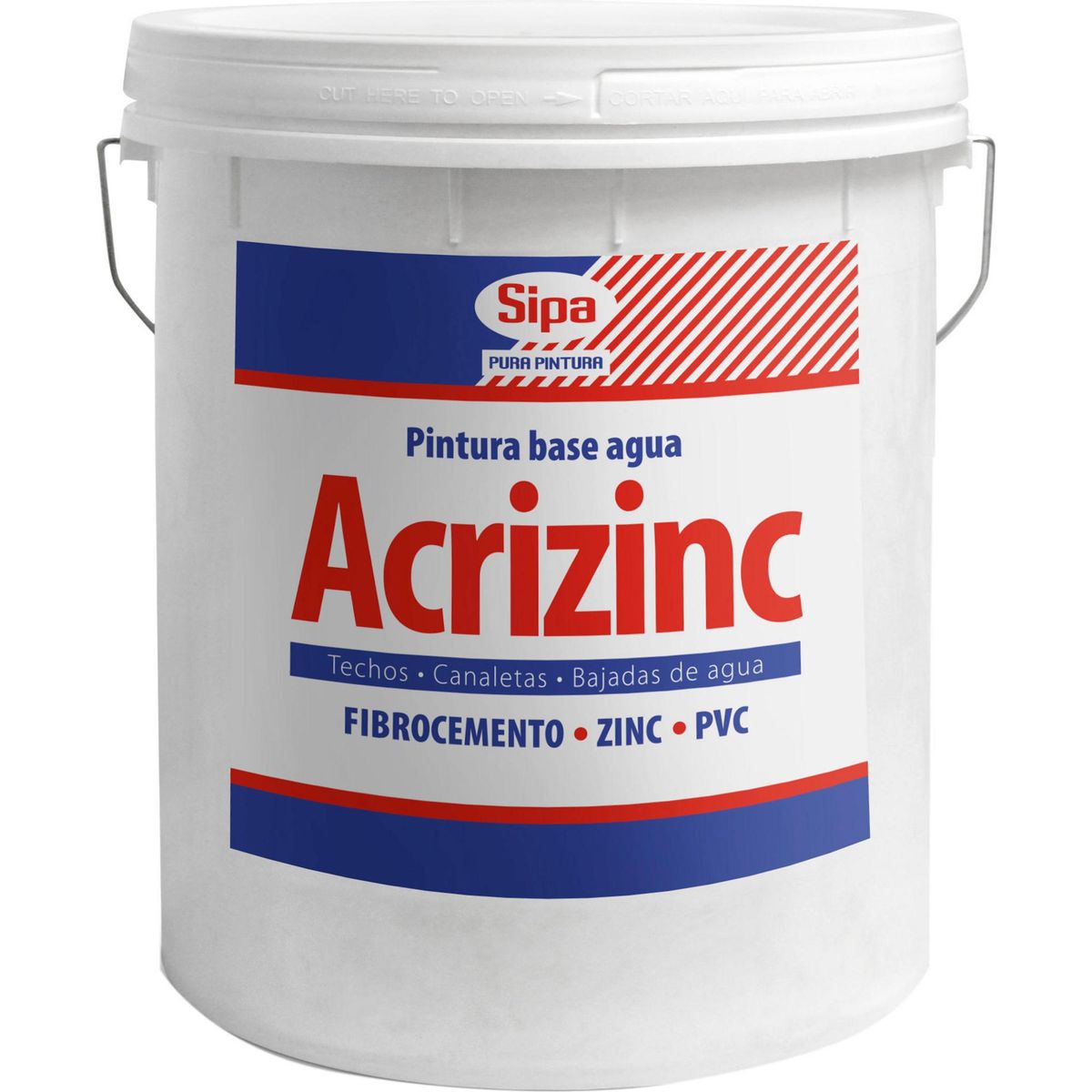 SIPA - Esmalte al agua Acrizinc base 4 gl