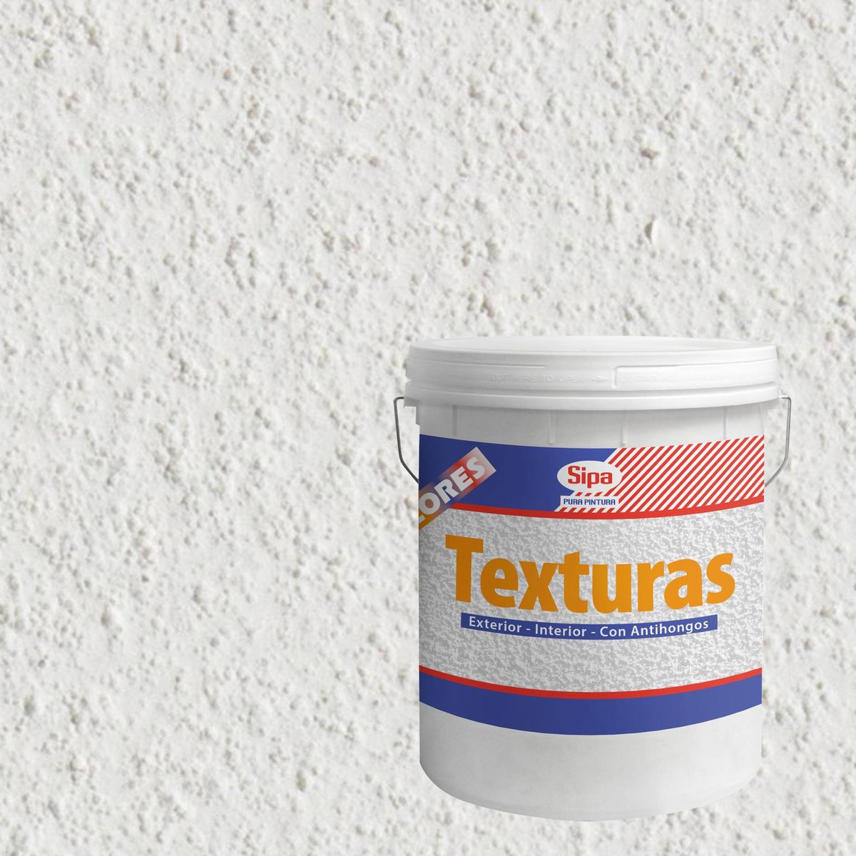 SIPA - Revestimiento Texturado Sipa 24 Kg para Muros Alcalinos Lavable