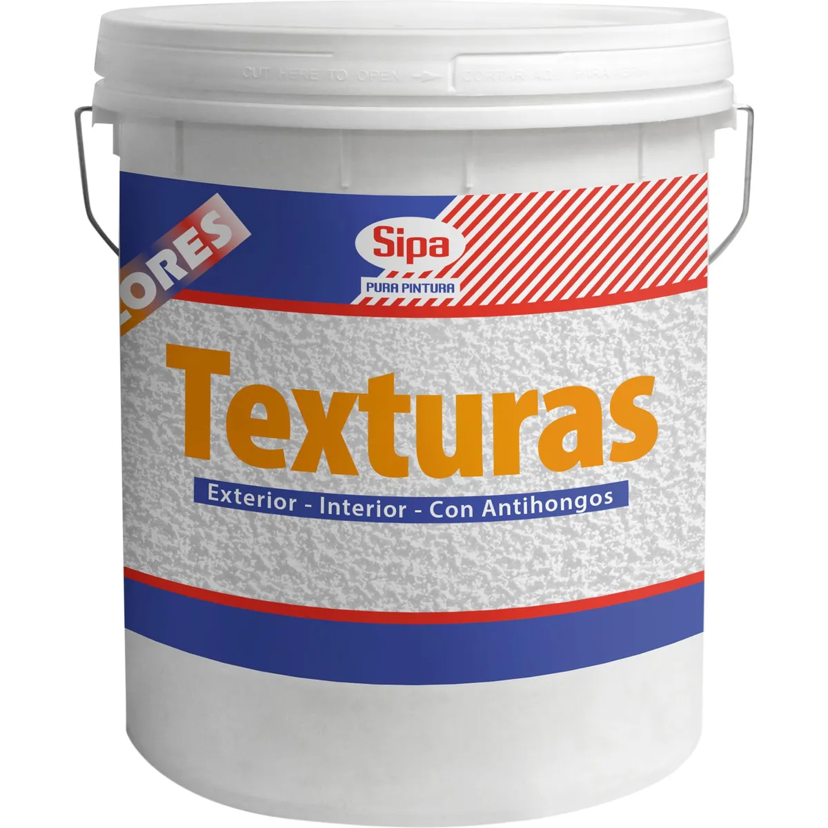 SIPA - Revestimiento Texturado Fino Sipa Blanco 24 Kg para Muros Alcalinos