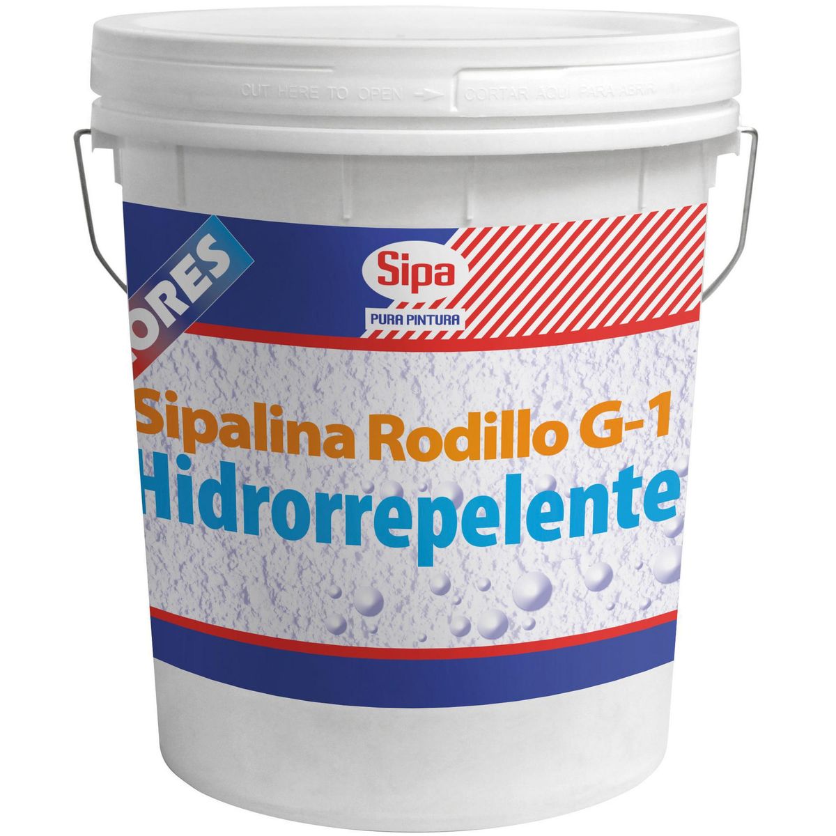 SIPA - Revestimiento Texturado Sipa Hidrorepelente 24 Kg Blanco para Muros