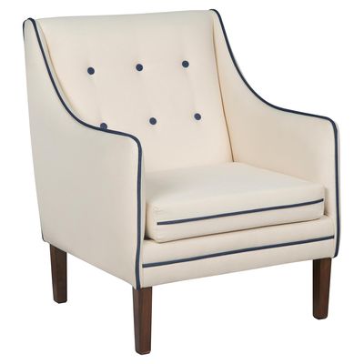 Imagen 2 del producto Sitial Lino jean Blanco 92x76x71 cm