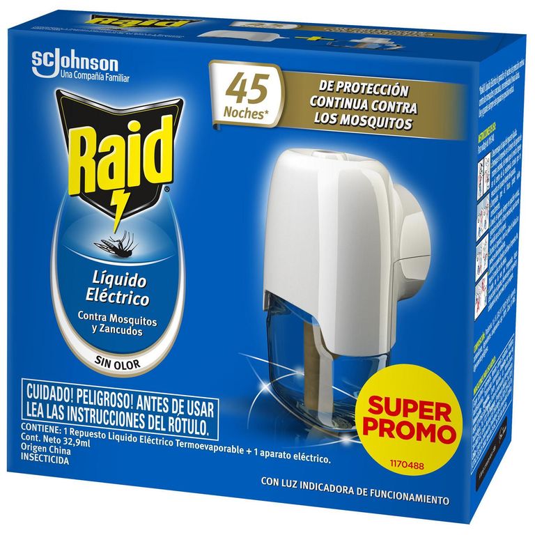Insecticida eléctrico para 45 noches