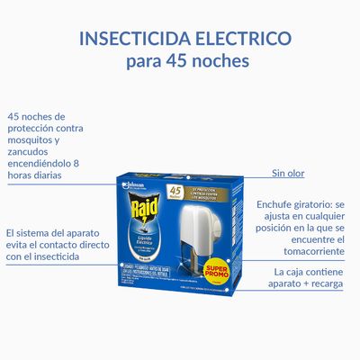 Imagen 2 del producto Insecticida eléctrico para 45 noches