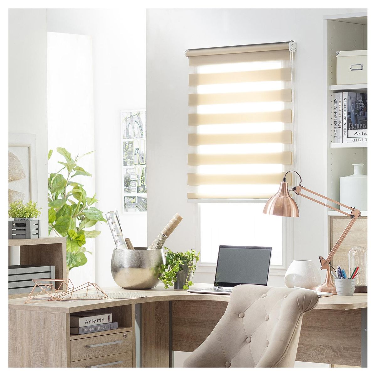 VOLGEN - Cortina Roller Dúo Crudo