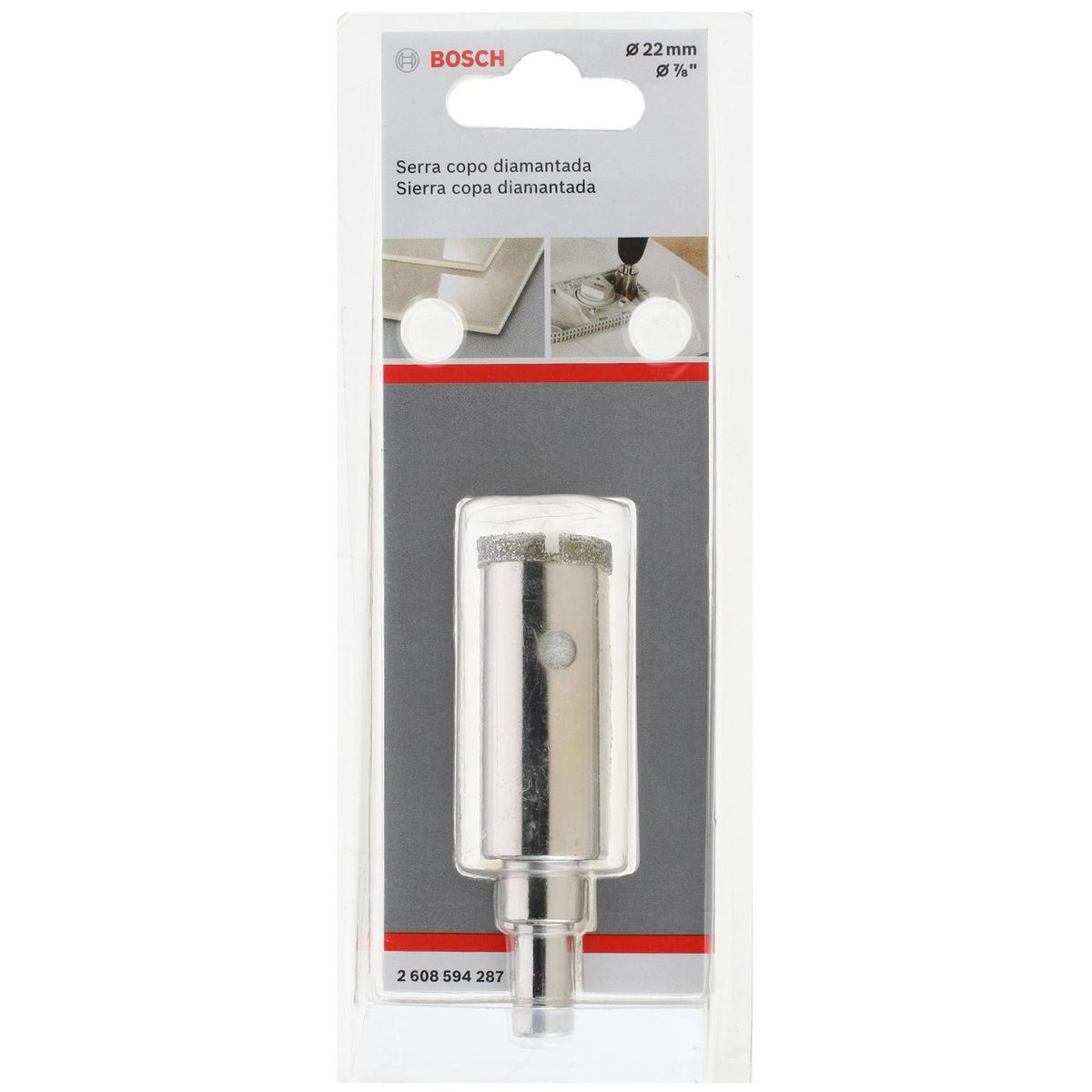 BOSCH - Sierra copa diamantada 22 mm