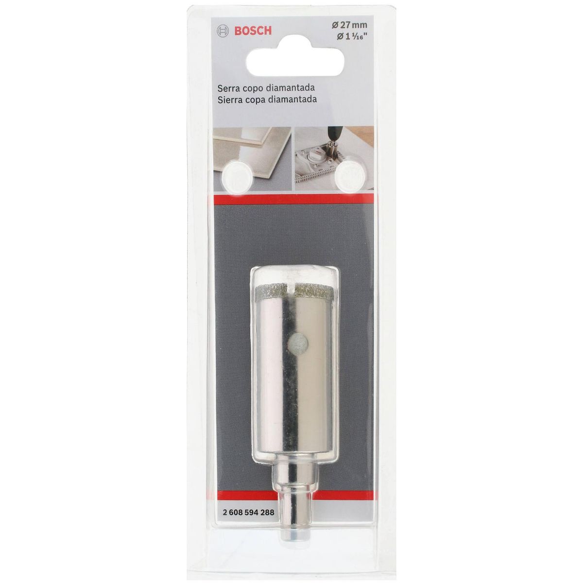 BOSCH - Sierra copa diamantada 27 mm