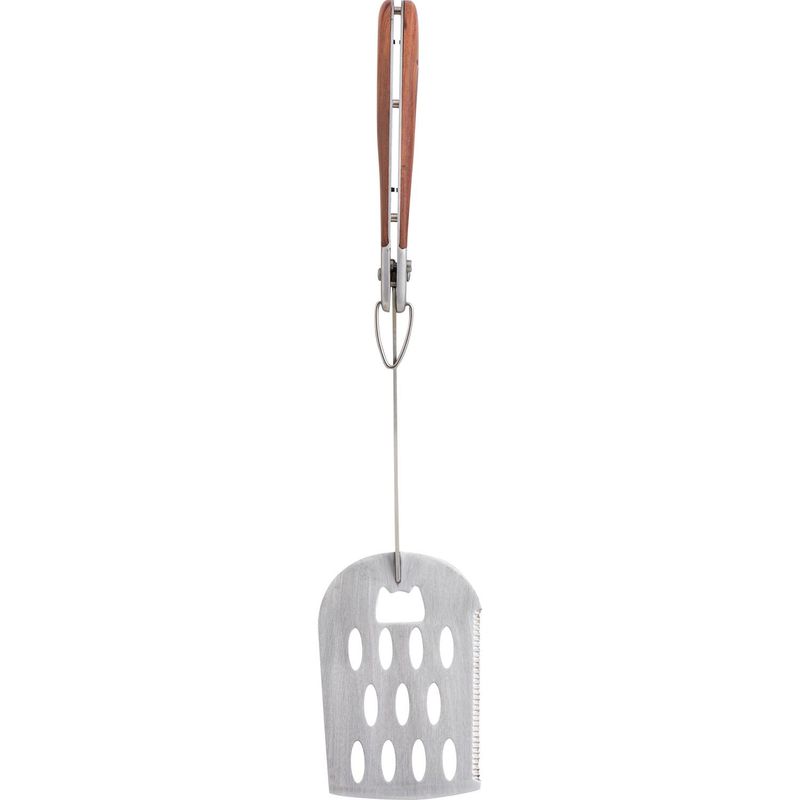 MAN LAW - Espátula retráctil para asado acero inoxidable