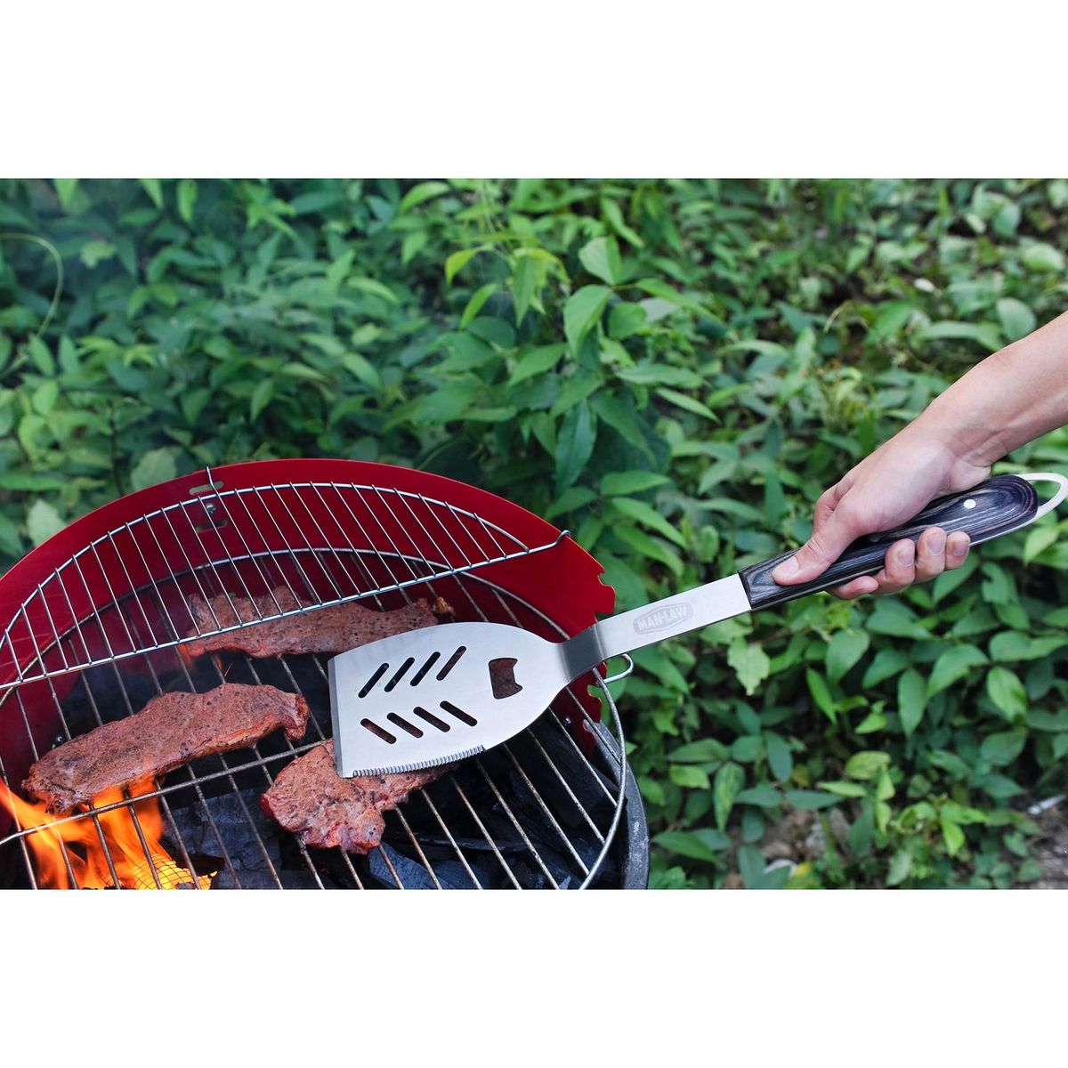 MAN LAW - Espátula para asado acero inoxidable