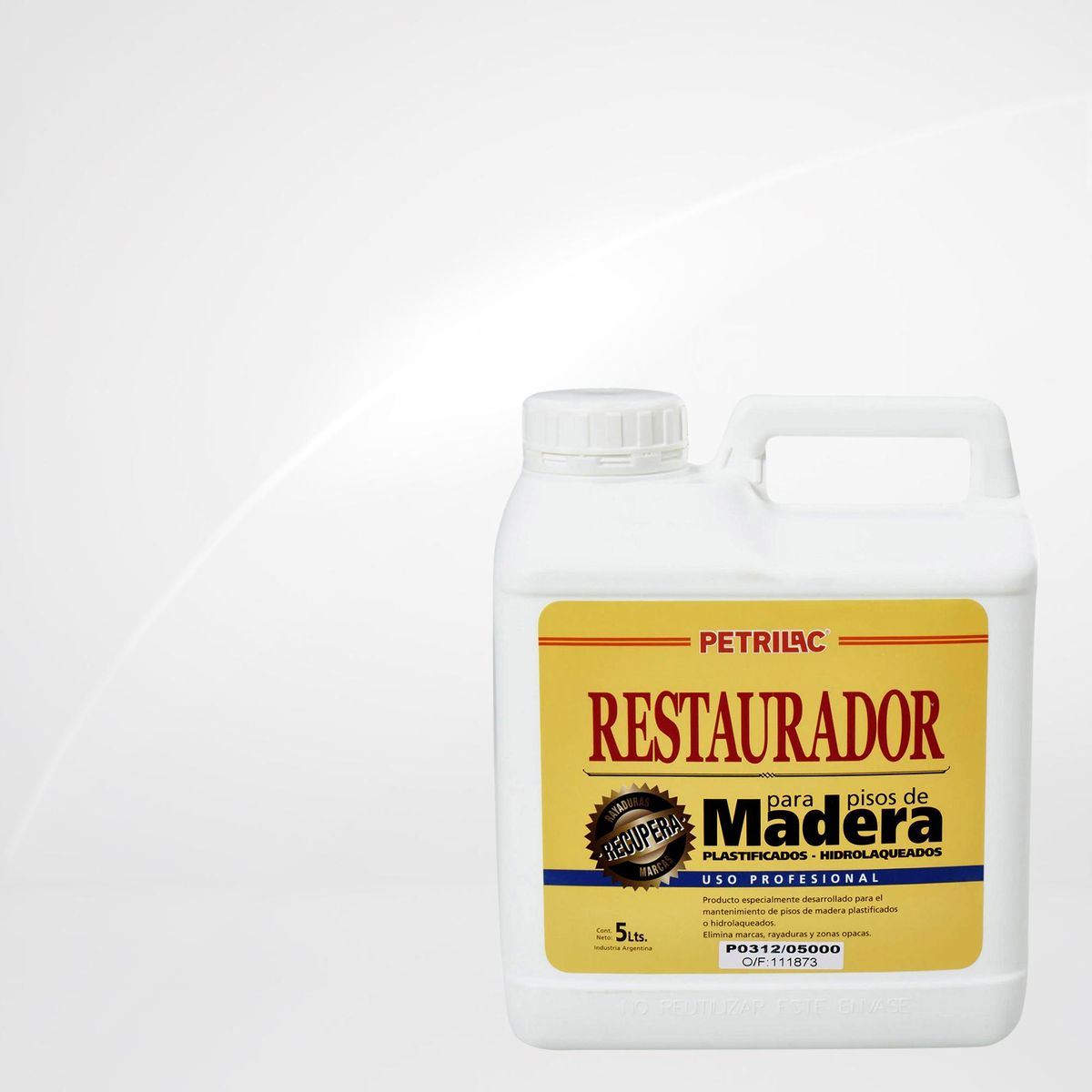 PETRILAC - Restaurador de Piso Madera Brillante 5 l Transparente