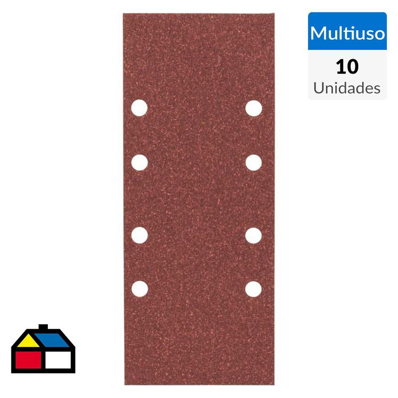 BOSCH - Set de lijas para lijadora orbital grano 120 10 unidades