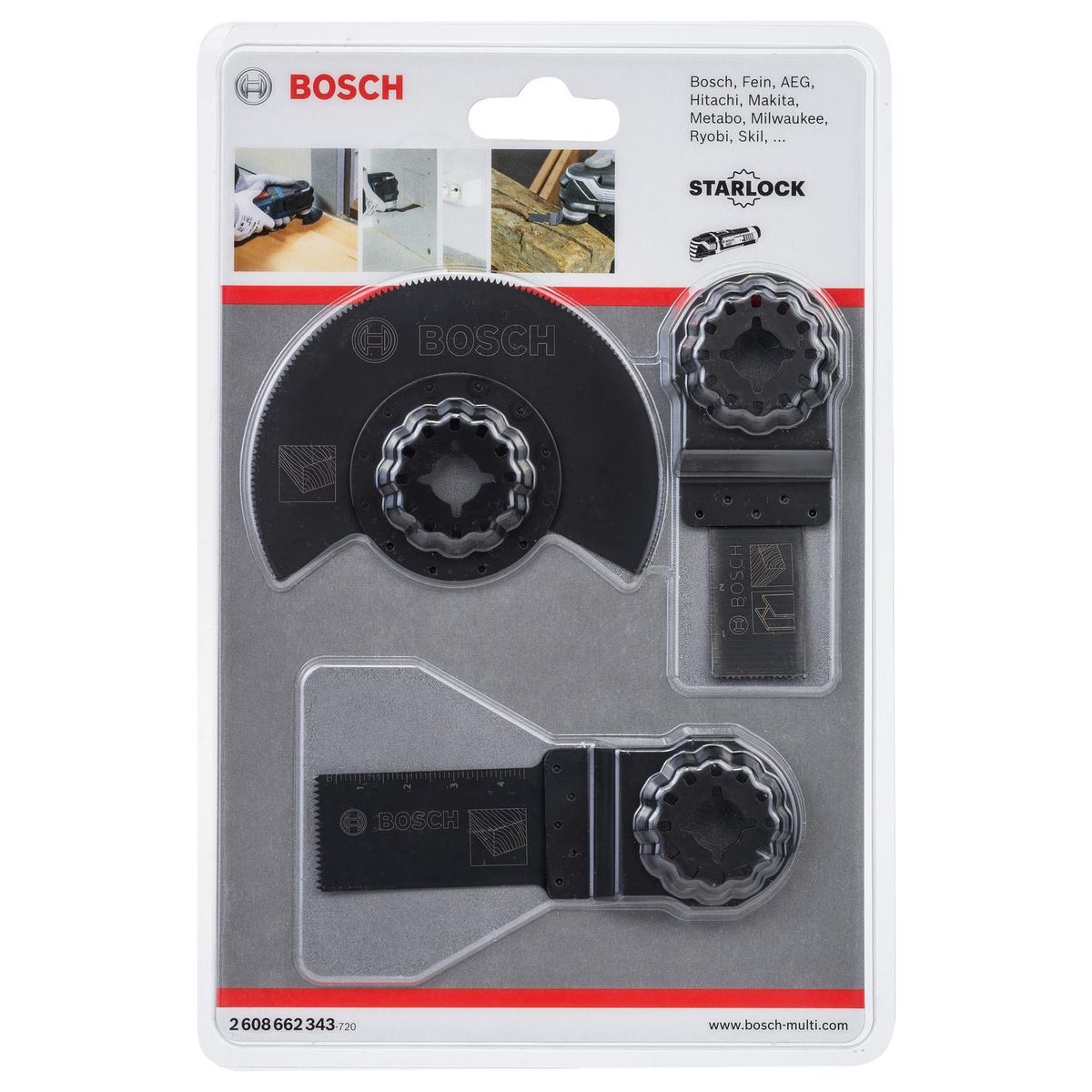 BOSCH - Set de accesorios multifunción 3 piezas