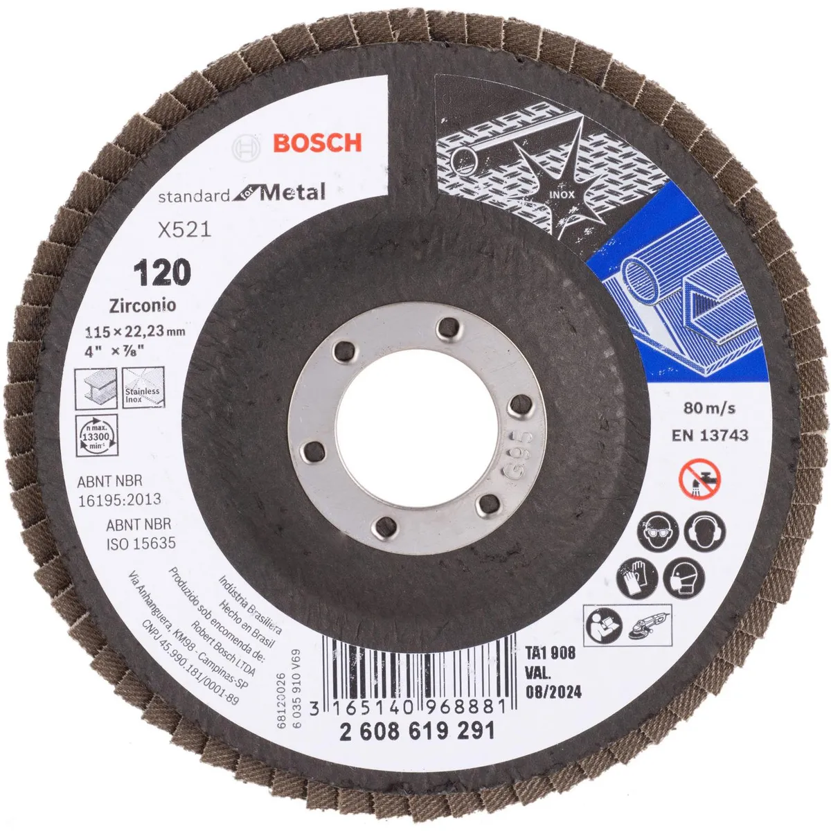 BOSCH - Disco flap metal 115 mm