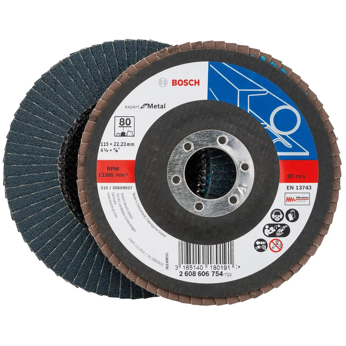 BOSCH - Disco flap metal 115 mm