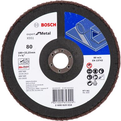 Disco flap metal 180 mm