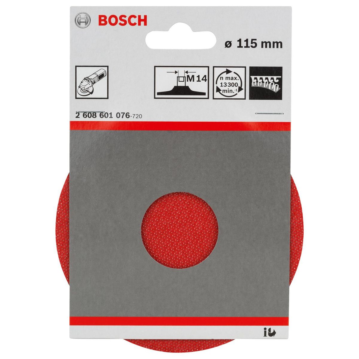 BOSCH - Plato goma para esmeril 115 mm