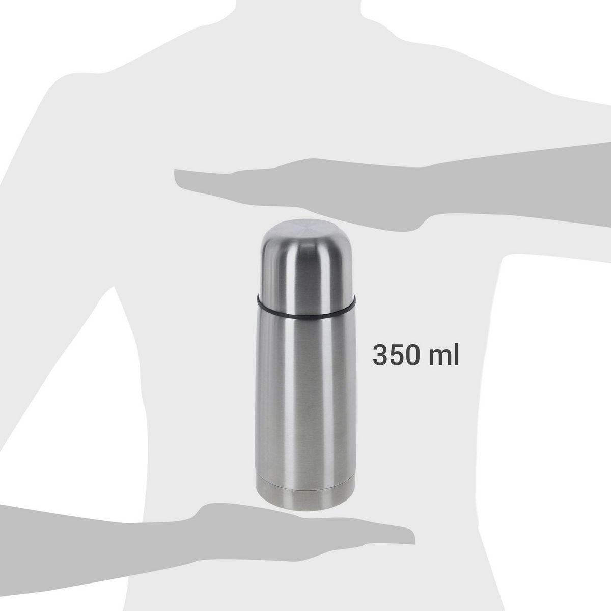 JUST HOME COLLECTION - Termo Agua Caliente 350 ml Gris