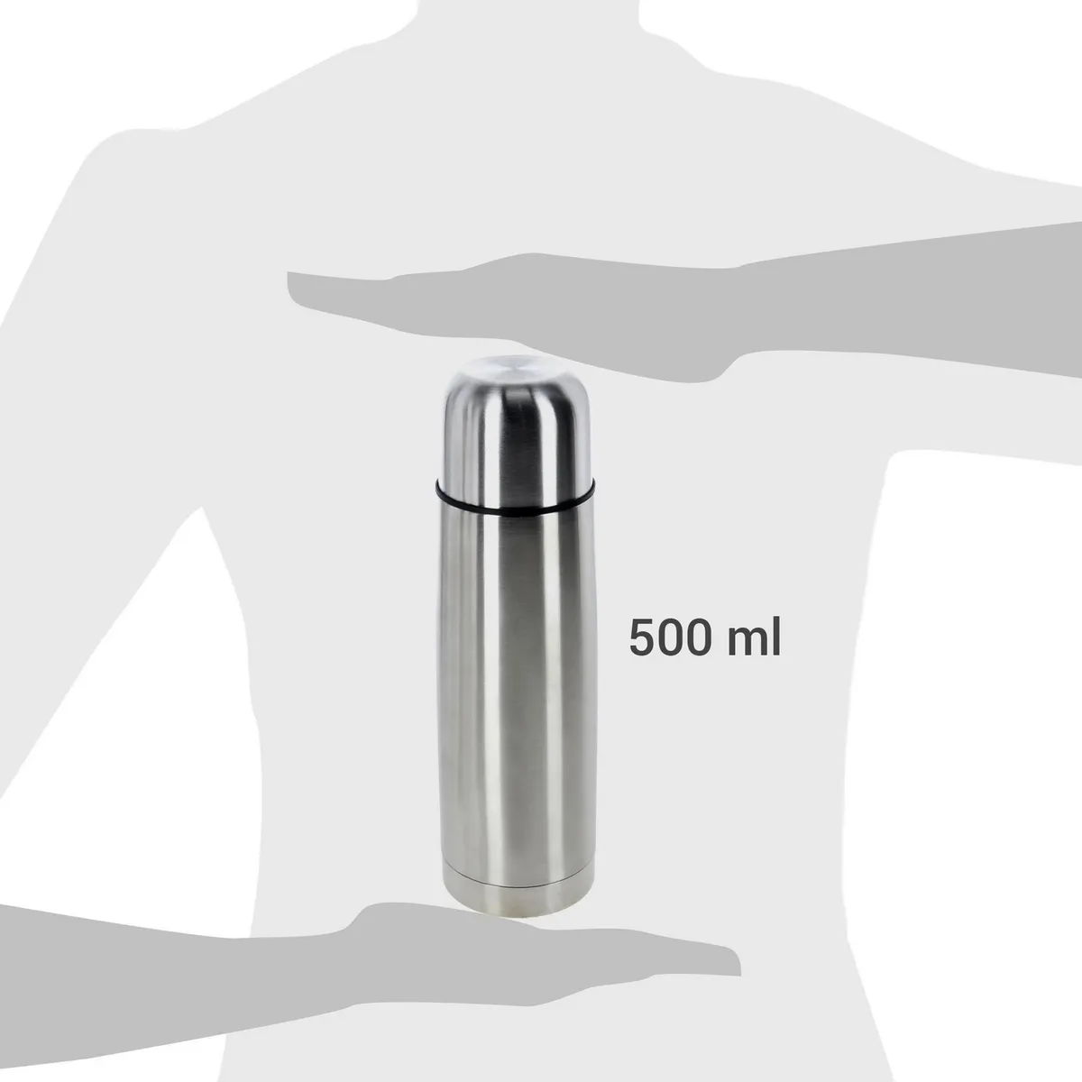 JUST HOME COLLECTION - Termo Agua Caliente 500 ml Gris