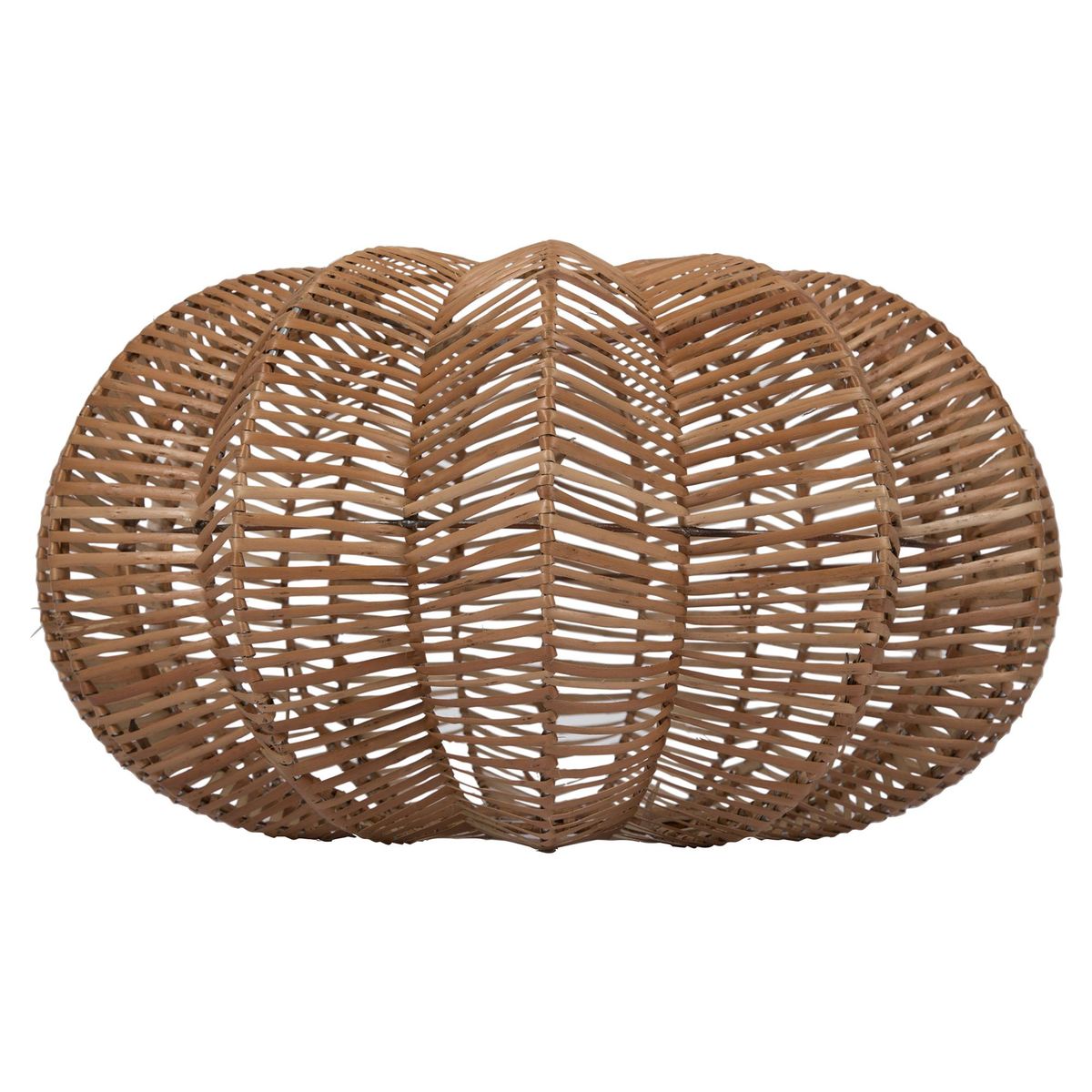 LA MIMBRESIA - Pantalla Dalia mimbre café 27x62 cm