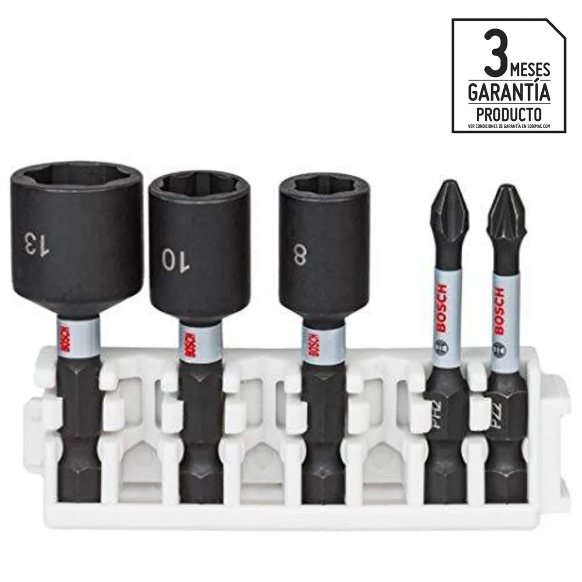 BOSCH - Kit de puntas y dados 5 piezas