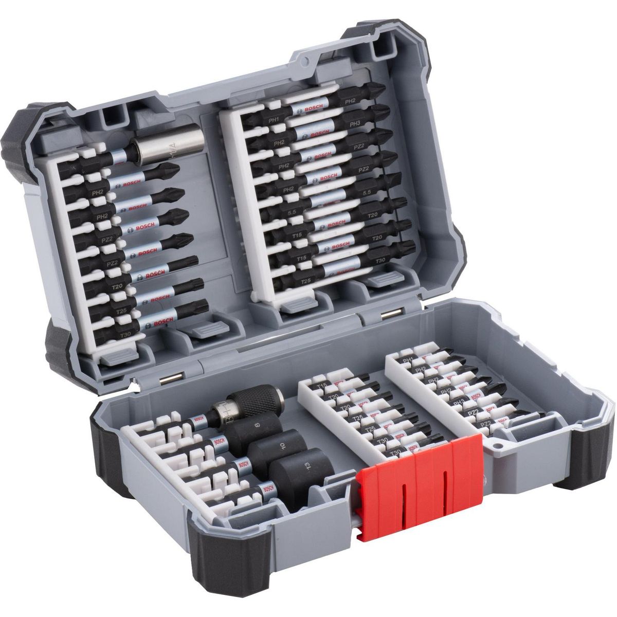 BOSCH - Kit de puntas y dados 36 piezas