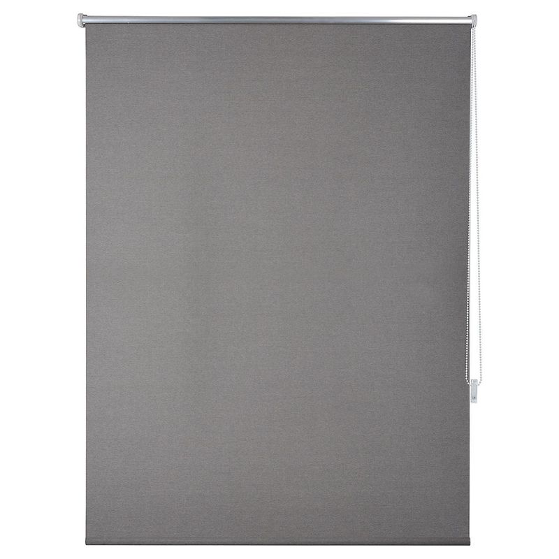 JUST HOME COLLECTION - Cortina Roller Black Out Texturada Gris