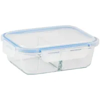 Contenedor de Alimentos Rectangular Vidrio 1050 ml