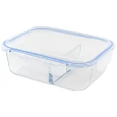 JUST HOME COLLECTION - Contenedor rectangular vidrio 1,52 Lts 17,5x23x7,6 cm