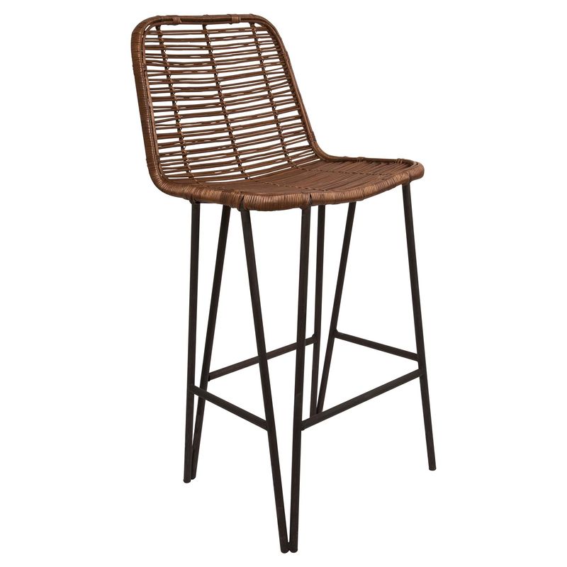 LA MIMBRESIA - Taburete Sto Domingo Chocolate 95x45x35 cm