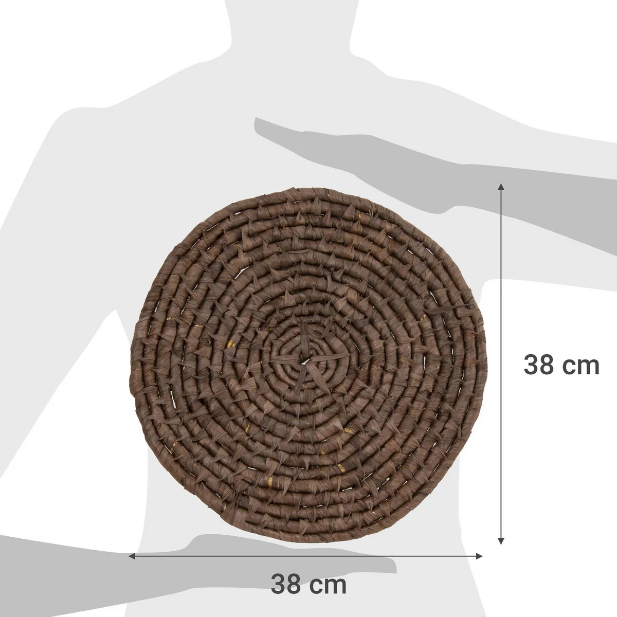 JUST HOME COLLECTION - Individual de Natural 38 cm 1 Unidad