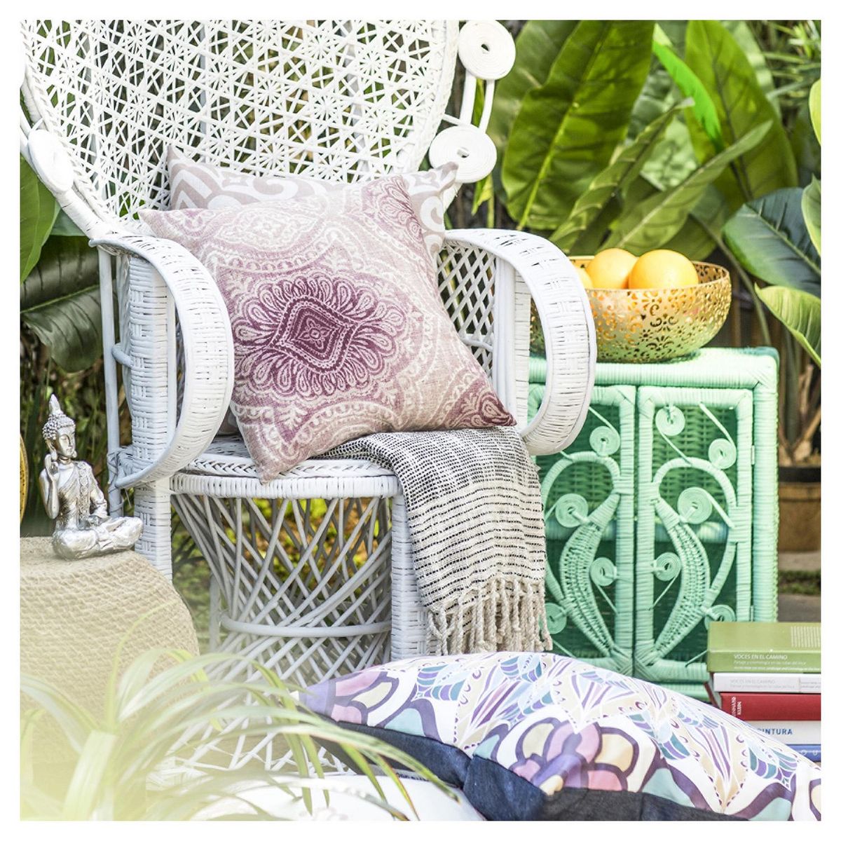 LA MIMBRESIA - Estante Vintage 1 Nivel(es) 31x52x41 cm Celeste