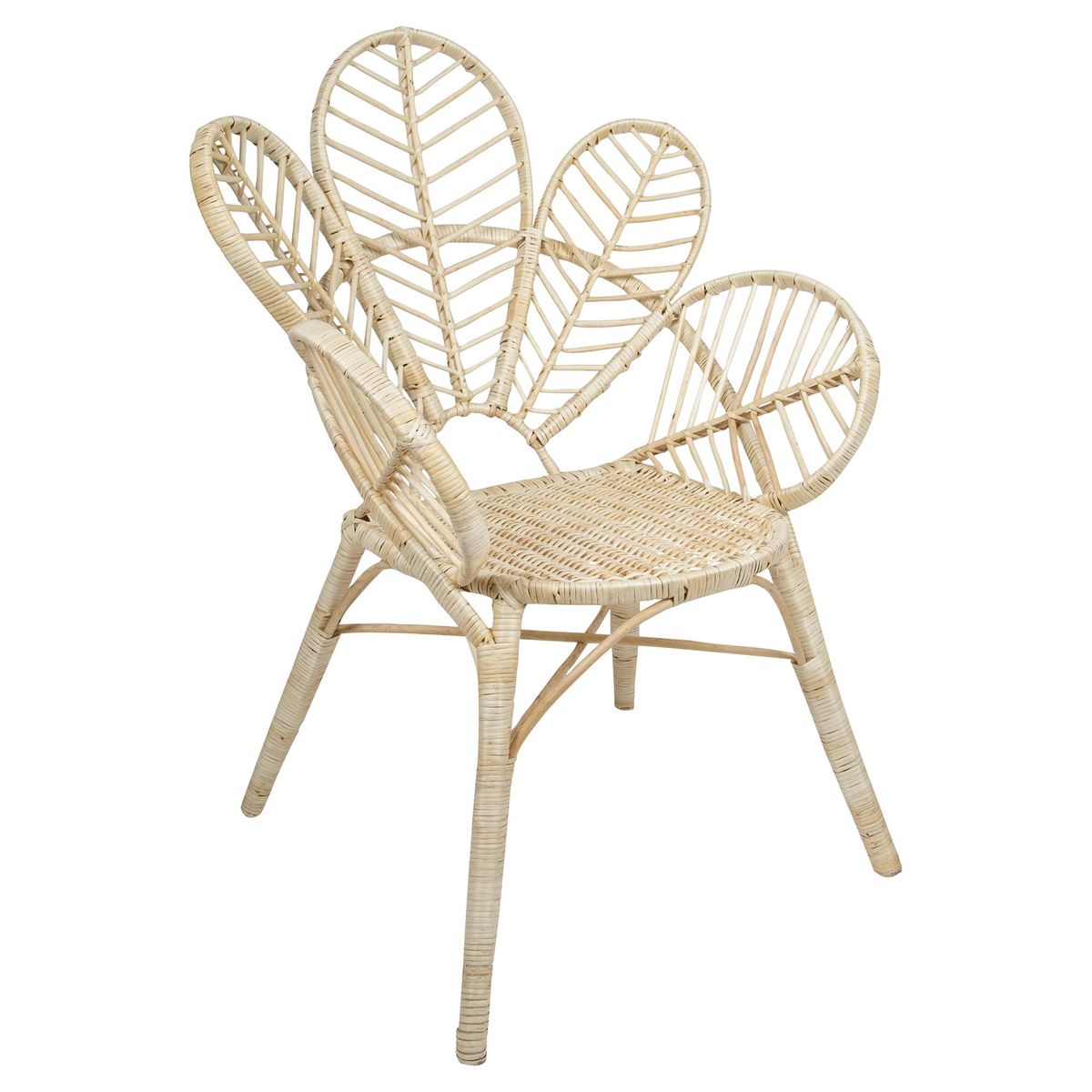 LA MIMBRESIA - Silla para Terraza Fibra Natural Libélula Natural 75x35x63 cm