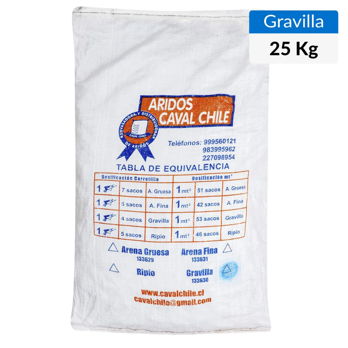GENERICO - Gravilla Sac 25 kilos