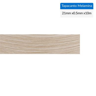Tapacanto melamina Roble Rustico encolado 21x0,5 mm 10 m