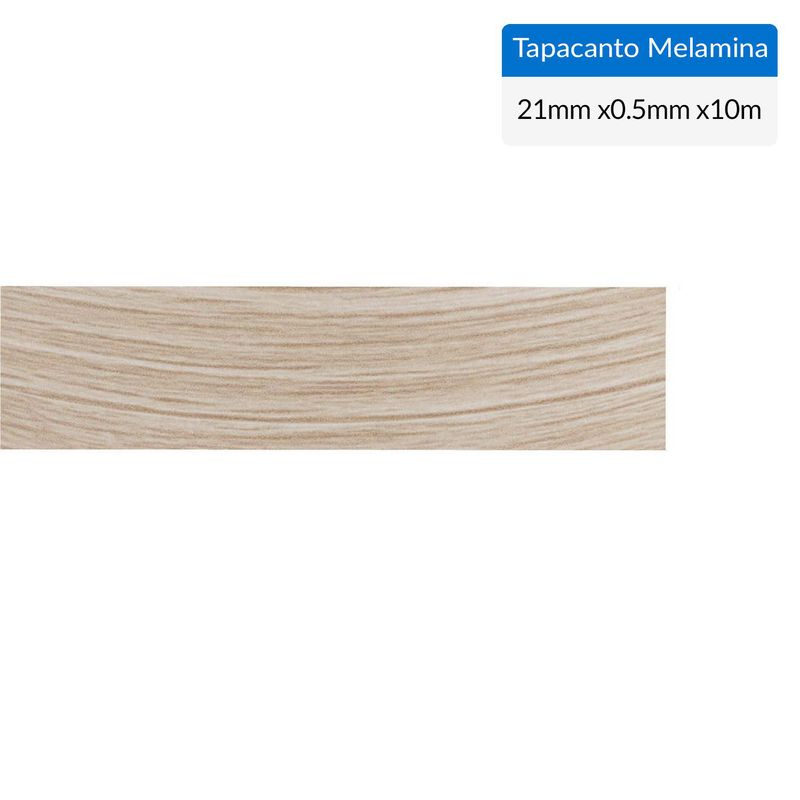 CORBETTA - Tapacanto melamina Roble Rustico encolado 21x0,5 mm 10 m