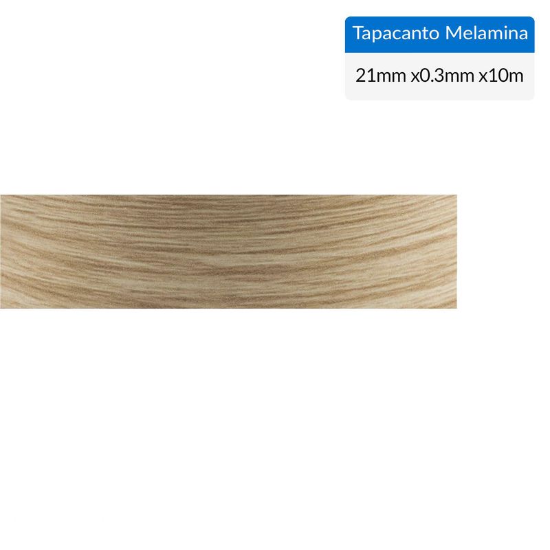 CORBETTA - Tapacanto melamina Roble Rustico  21x0,3 mm 10 m