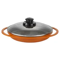 Grill 26 cm Aluminio Naranjo