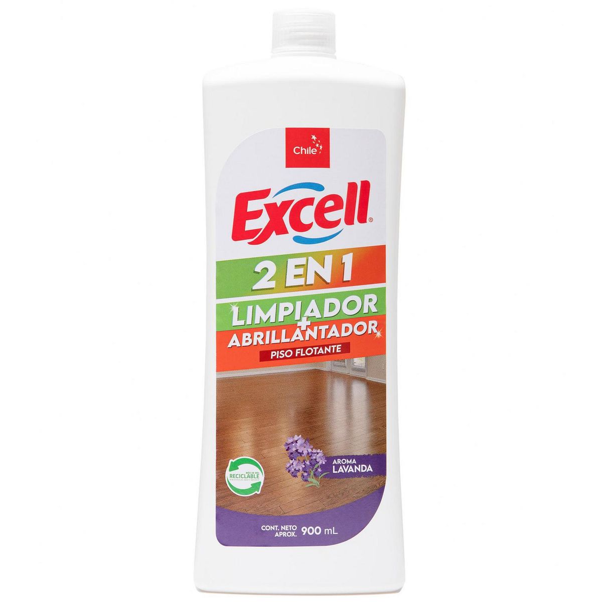 EXCELL - Limpiador Abrillantador Excell para Piso Flotante Lavanda 900 ml