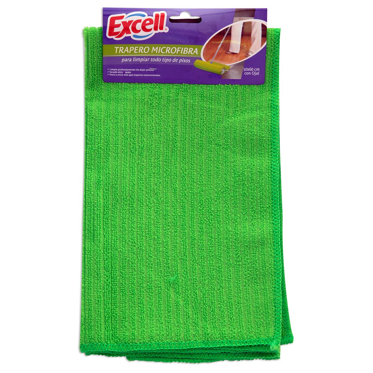 EXCELL - Trapero Excell 50x60 cm Absorbente Multiuso Amarillo/verde
