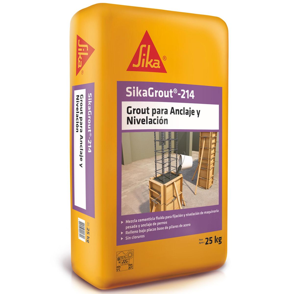 SIKA - Sikagrout para Anclaje y Nivelación Saco 25 Kg