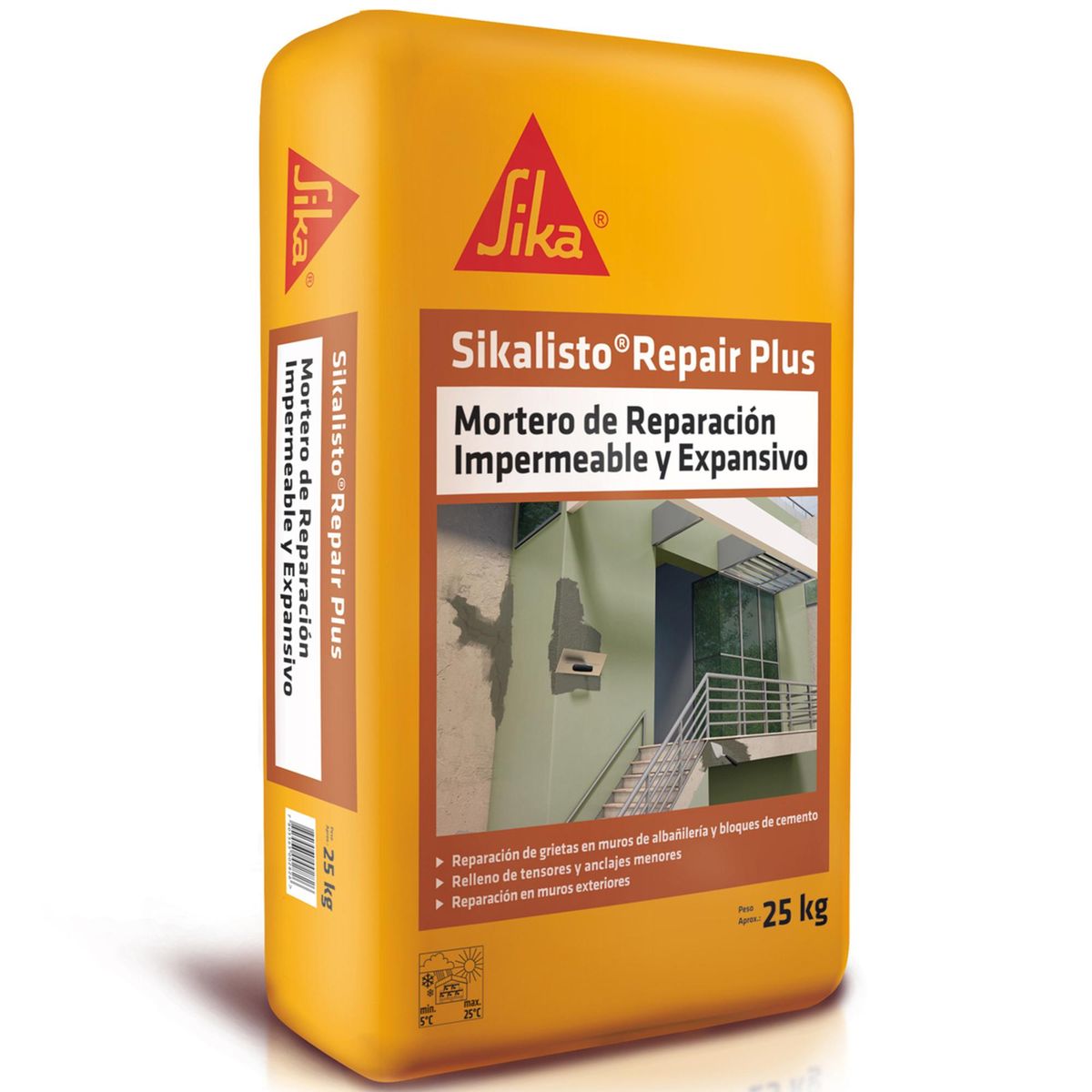 SIKA - Mortero Reparación Impermeable y Expansivo Sikalisto Saco 25 Kg