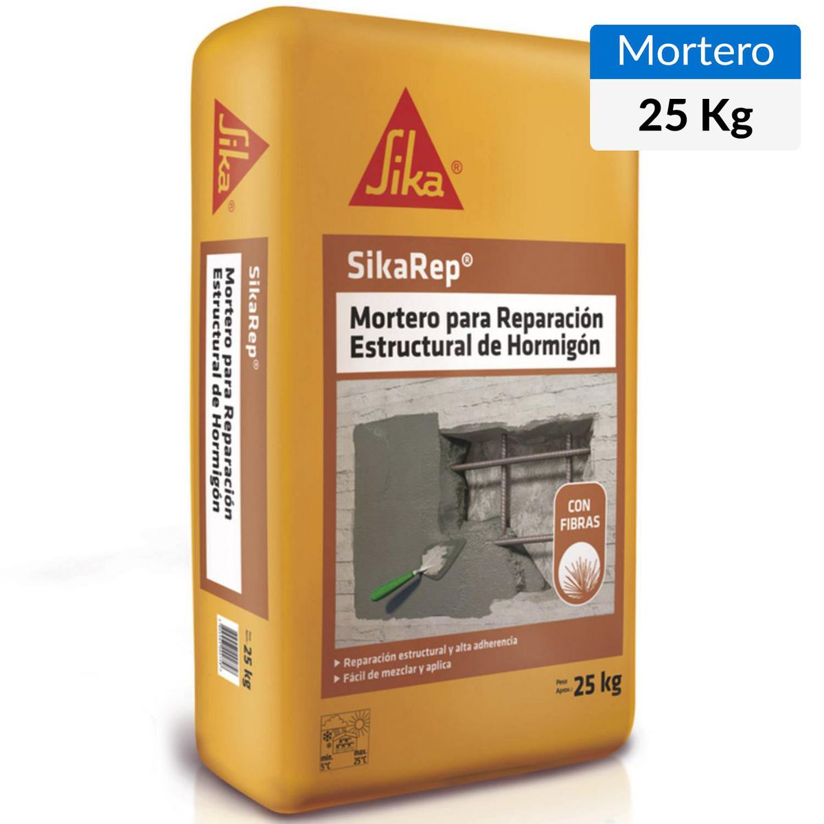 SIKA - Mortero para Reparación Estructural de Hormigón Sikarep Saco 25 kg
