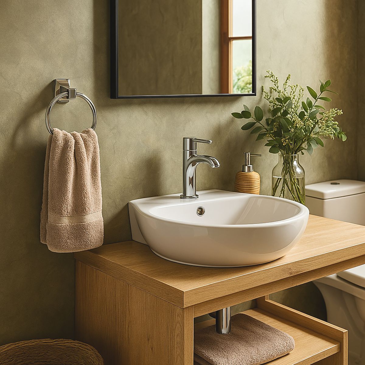 SENSI DACQUA - Toallero tipo argolla cromado