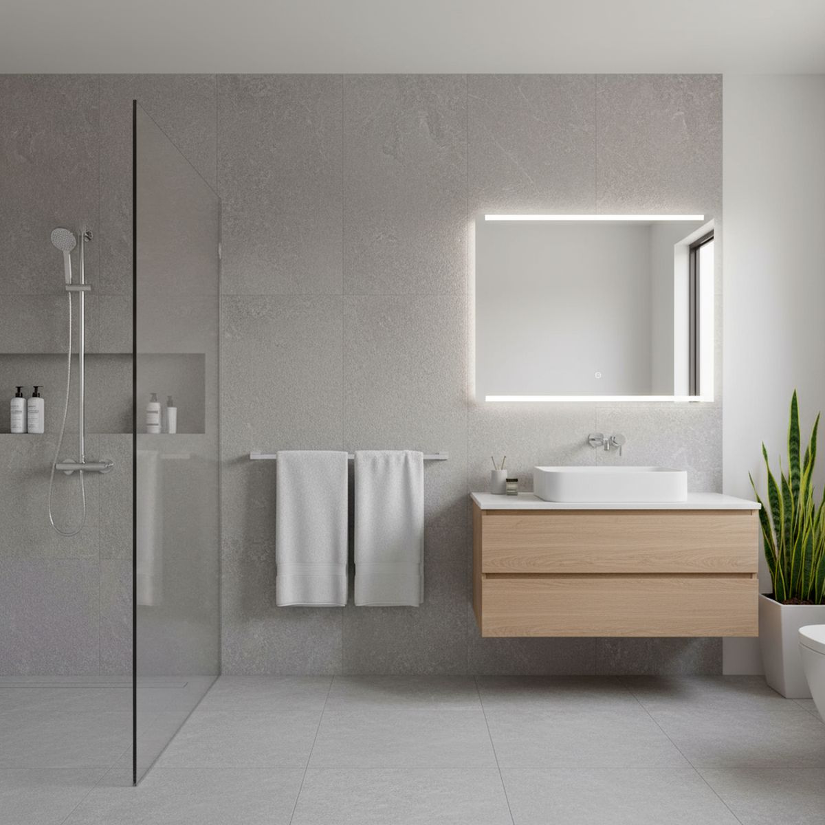 SENSI DACQUA - Toallero barra cromado 60 cm