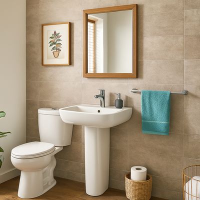 Imagen 2 del producto Toallero barra cromado 60 cm