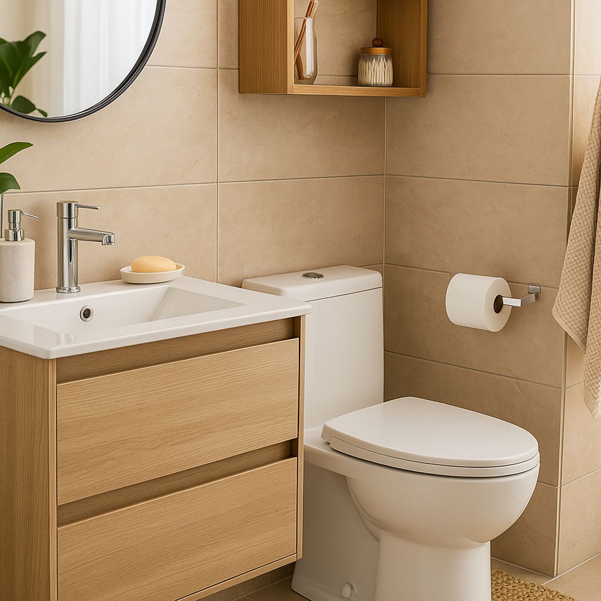 SENSI DACQUA - Portapapel cromado Plateado