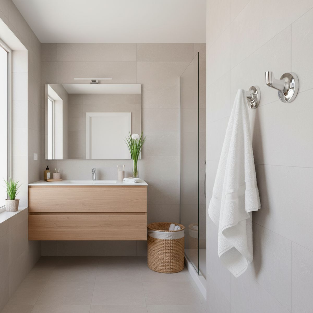 SENSI DACQUA - Gancho para toallas cromado