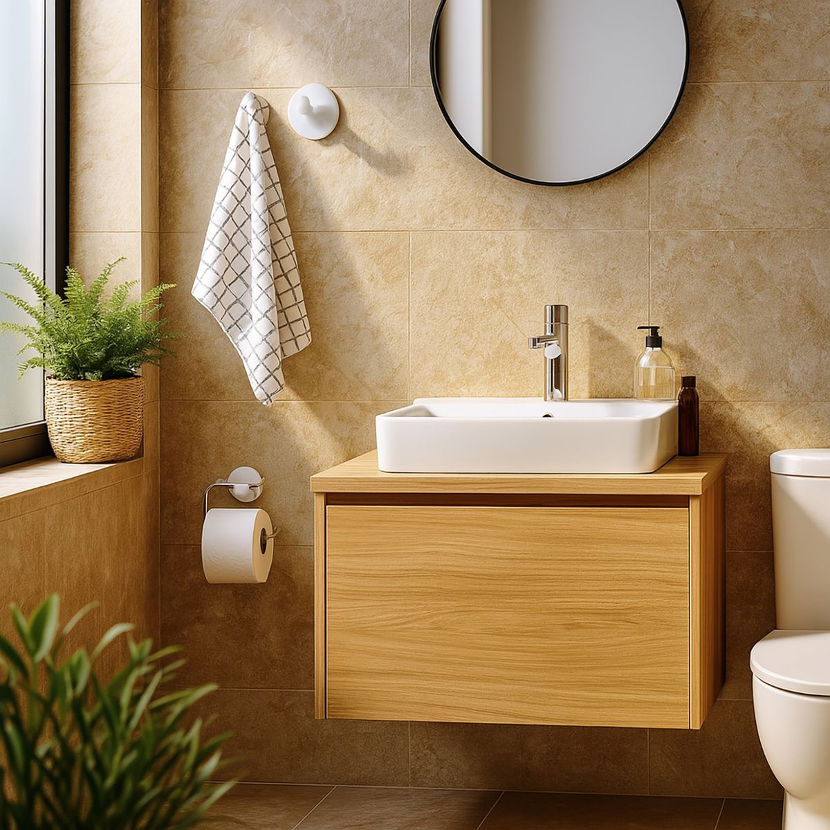 SENSI DACQUA - Gancho para toallas blanco