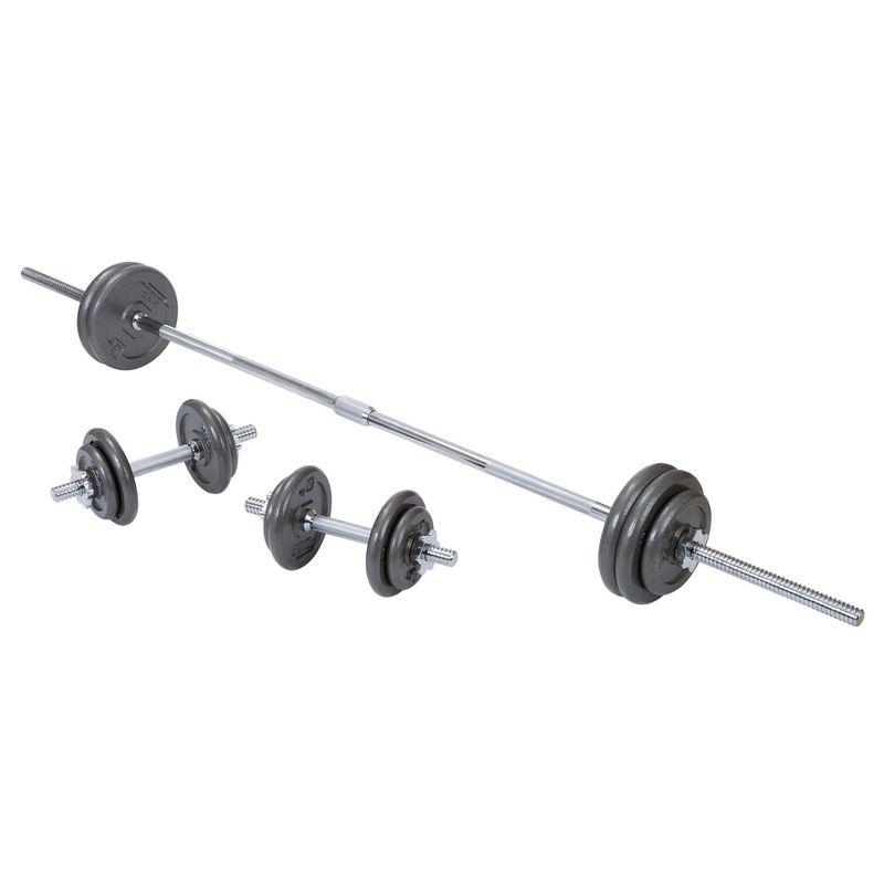 LIVEUP - Maleta Set mancuernas 50 kg acero