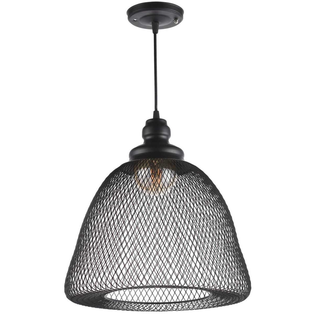 JUST HOME COLLECTION - Lámpara Colgante Elvas Acero Negro