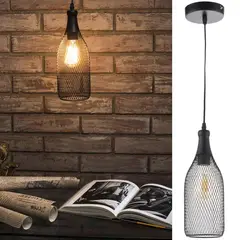 JUST HOME COLLECTION - Lámpara de colgar Metal Gandras Negro